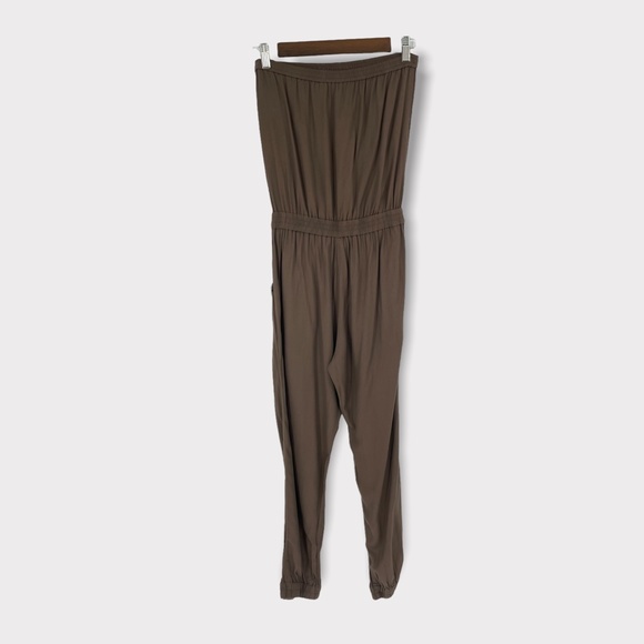 Aritzia Talula Brown Tabata Strapless Jumpsuit Size XXS - Picture 4 of 11